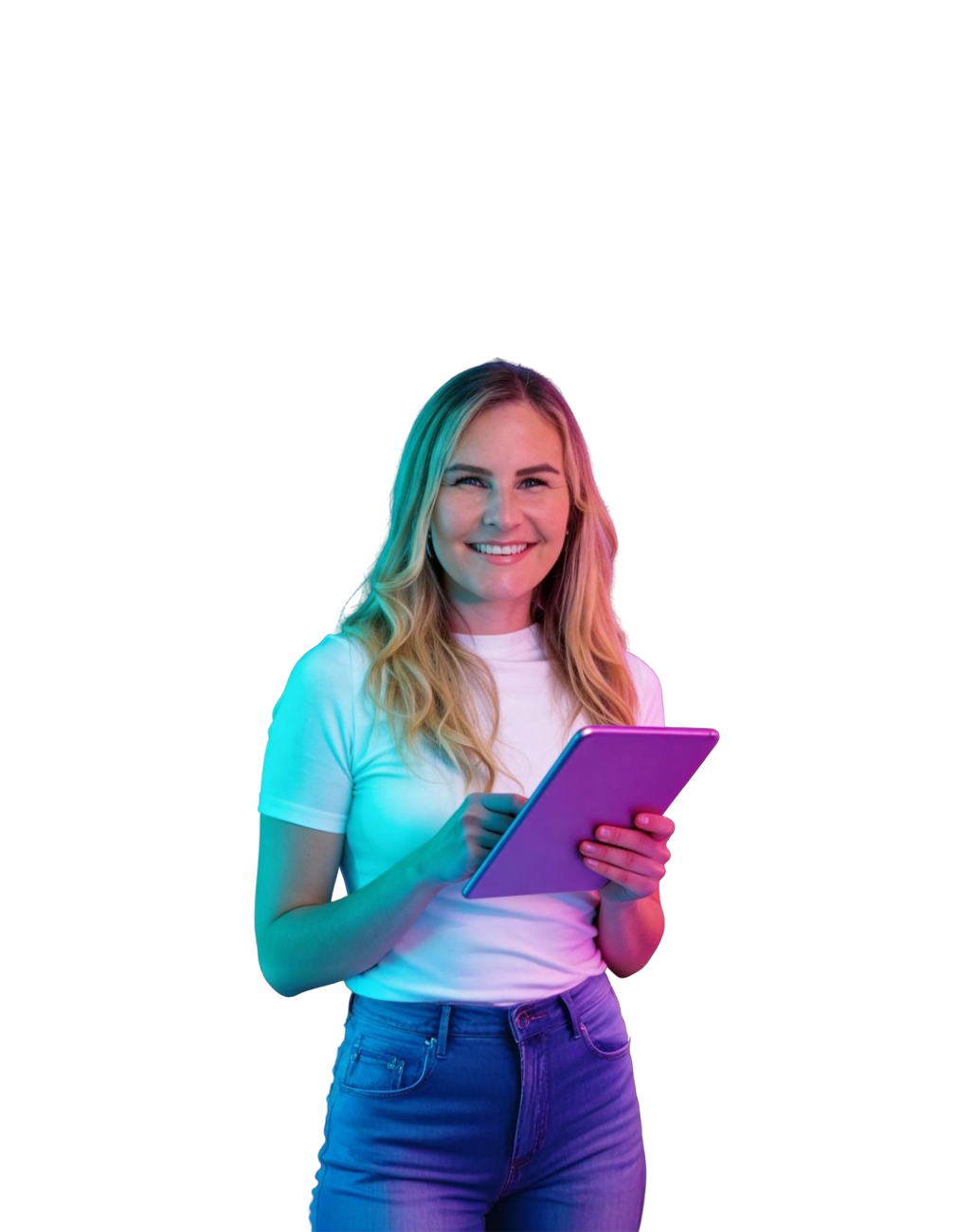 Digital consultant with a tablet &ndash; HGD Media, Dubai