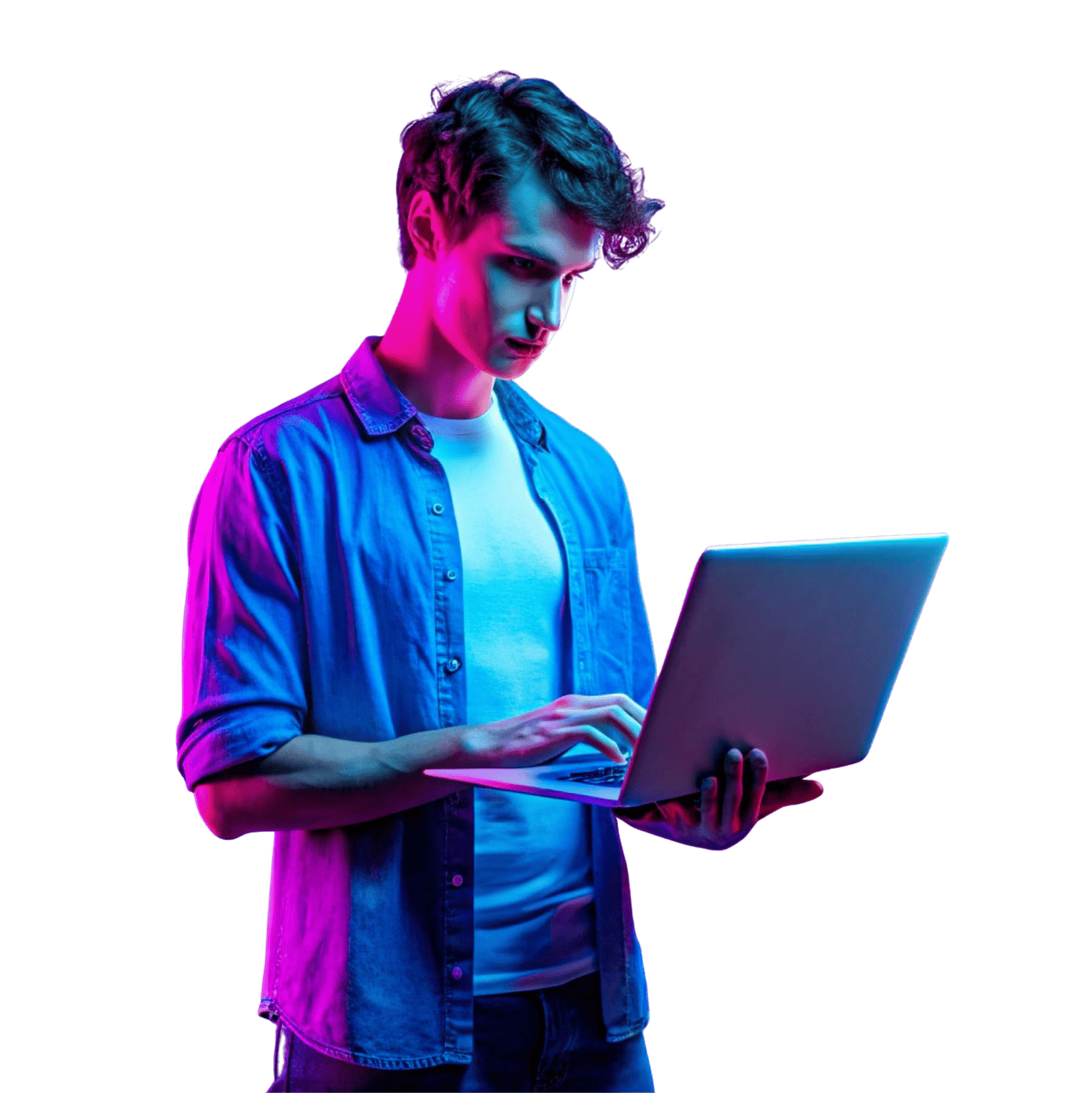 Web designer working on a laptop &ndash; website redesign in Dubai